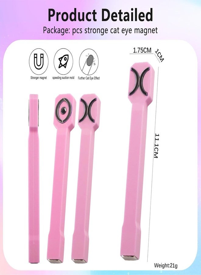 Ruby Face Rubyface 3-in-1 Cat Eye Magnet for Nails, Multi-Function Nail Magnet Stick, Upgraded Cateye Magnet Tool for 3D Magnetic Cat Eye Gel Polish Nail Art, Salon & Home Use - Image 5