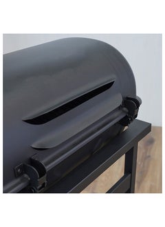 DANUBE HOME 2 Burner Gas BBQ Grill With Wheels Movable Barbecue Grill Portable Cart Style Gas BBQ Griller For Patio Lawn Garden Picnic Camping L 90x53x95.5 cm Black  - Image 3