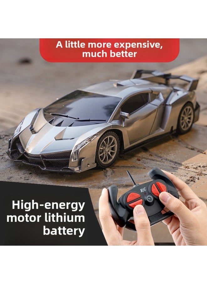 Remote Control Car Rechargeable High-speed Remote Control Car Sports Car Drift Racing Electric Children's Toy Car Small Car Boy-Color:Blue Special Offer Bujiadi-Proportion:High-strength Motor (2 Groups Of Charging + Charging Cable/device)  - Image 4