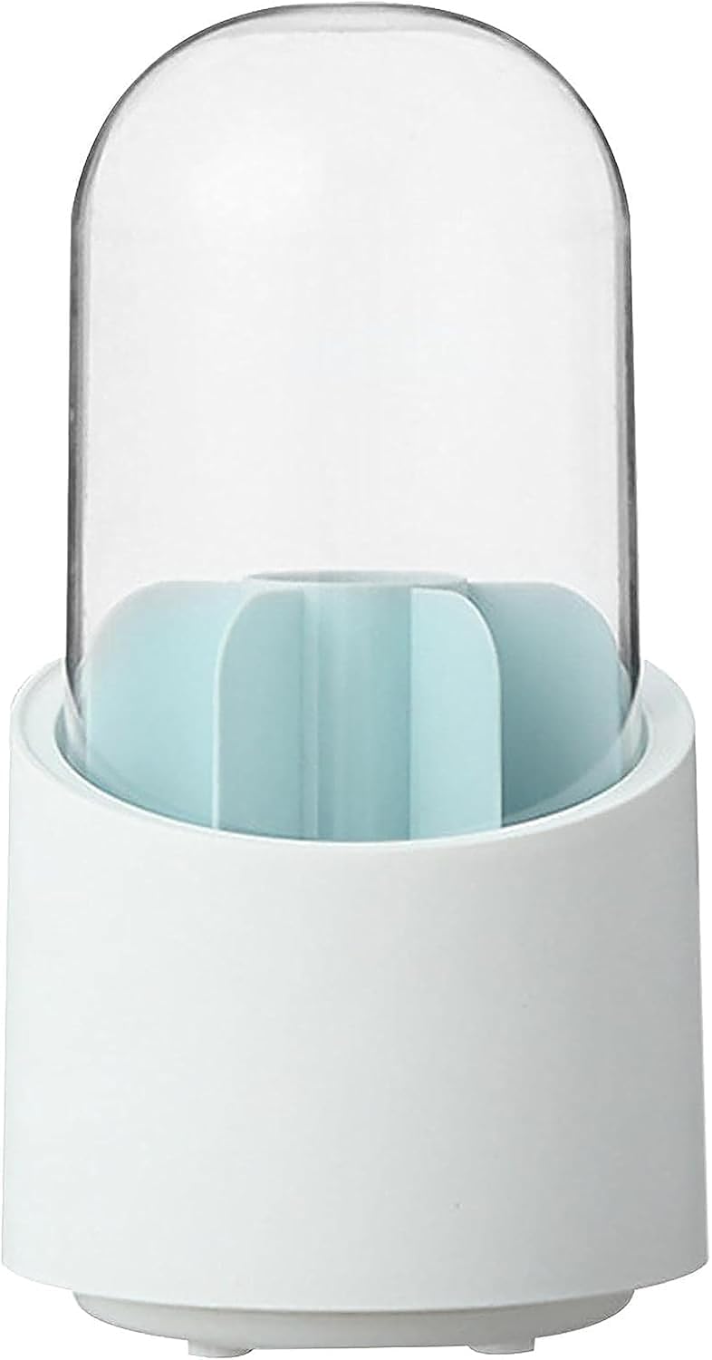Zipron Makeup Brush Holder Organizer with Lid360 Rotating Clear Dustproof Makeup Brushes Organizer for Vanity Desktop Bathroom Countertop Transparent - Image 5