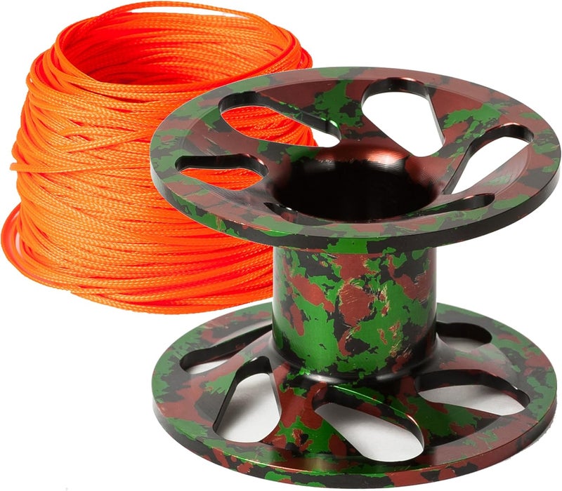 Gear Up Guide Superlight Aluminum Dive Reel 100 Feet of Scuba Line Mussel that Perfectly Complements the Environment, Hawksbill - Image 1