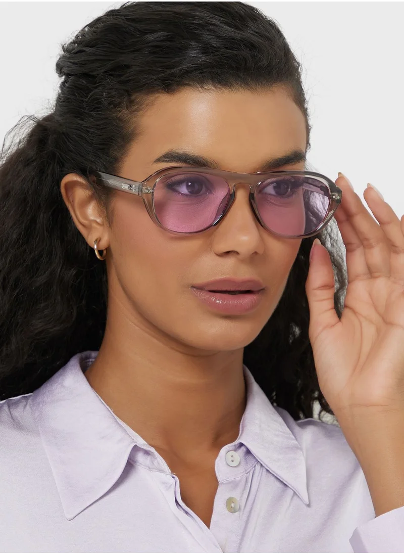 ايلا Retro square Wayfarers Sunglasses