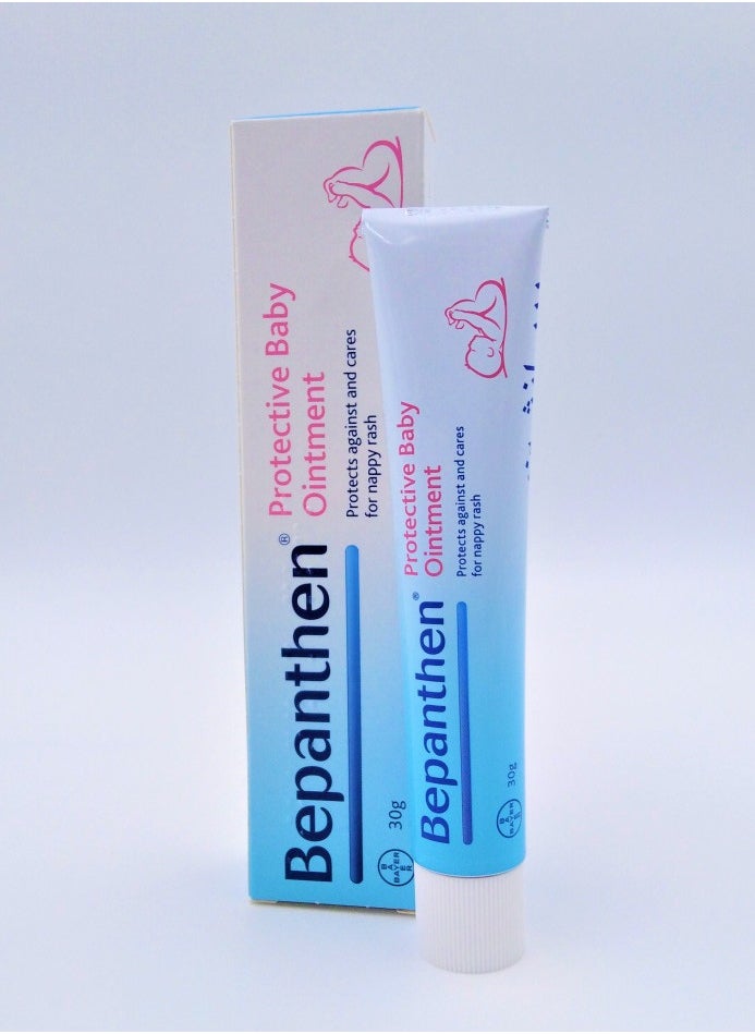 Bepanthen Protective Baby Ointment Prevent Against & Care of Nappy Rash 30g  - Image 1