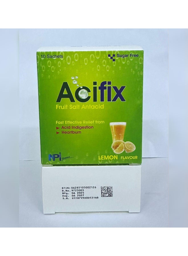 إن بي آي أسيفكس بنكهة الليمون - 10 أكياس - Image 1
