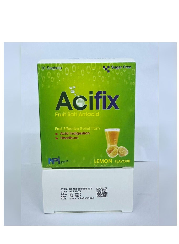 إن بي آي أسيفكس بنكهة الليمون - 10 أكياس - Image 2