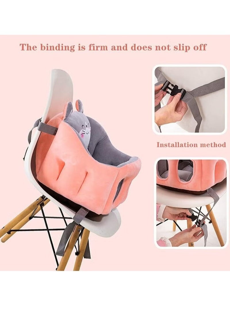 إفريثينج فور كيدز كرسي دعم للأريكة للأطفال من القطيفة الناعمة على شكل حيوانات كرتونية يتعلم الطفل الجلوس على وسائد مقاعد قطيفة مريحة - Image 5