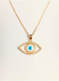 Gold and blue Evil Eye