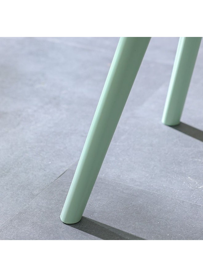 DANUBE HOME Sansa Round Coffee Table  | 1 pc Outdoor Table |  Water-Resistant Patio Desk |  All Weather Plastic Patio Modern Outdoor Furniture For Garden-Beige with Print - Image 3