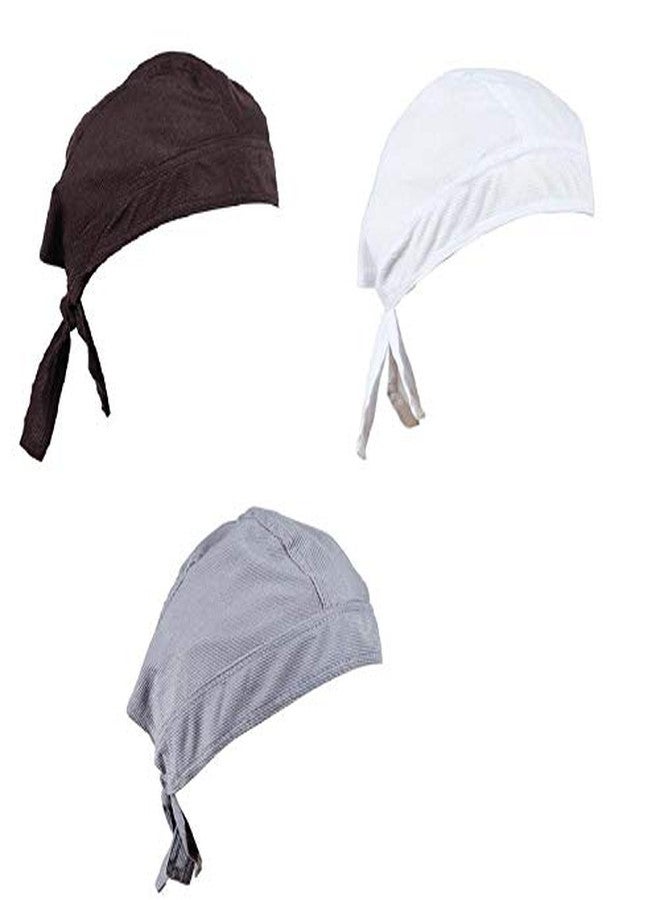 BISMAADH Doo Rags Skull Cap Beanie Dew Chemo Cap Sweat Wicking Helmet Liner- for Men and Women Motorcycle Cycling - Image 1