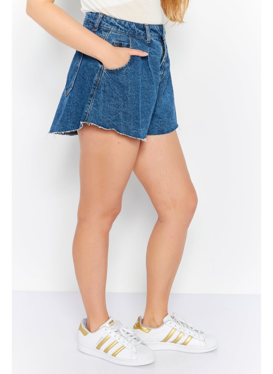 Women Washed Ultra Higher Skirty Denim Short, Blue - pzsku/Z6E4A29DBC39C45278C8AZ/45/_/1737642083/61cc737a-0463-43b4-bd69-8a43c00080ec