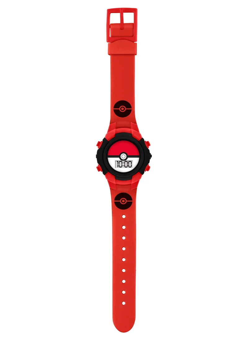 Pokemon Pokémon Character Print & Dial Digital Flashing Boys Watch - POK4127