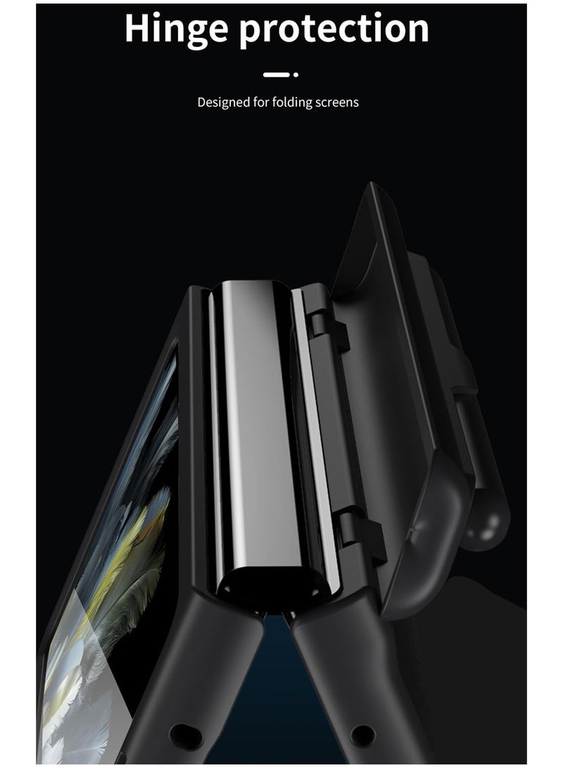 عام متوافق مع علبة Oneplus Open / OPPO Find N3 مع قلم وحامل قلم، 【حماية المفصلات】 【حامي الشاشة المدمج】 【حامل】 قضية هاتف جلدية فاخرة شاملة - Image 2