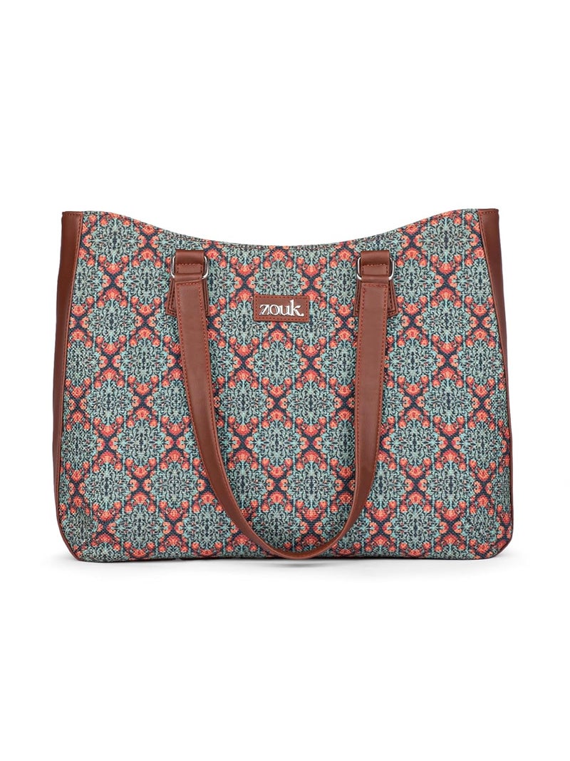 ZOUK حقيبة يد نسائية للهروب | جوت | حقيبة توت مصنوعة يدويًا من الجلد النباتي - Image 1