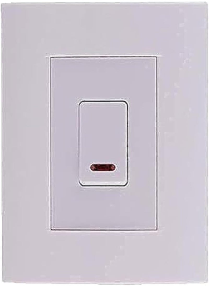 32 Amp Air Conditioning Switch Unit, White, Acrylic