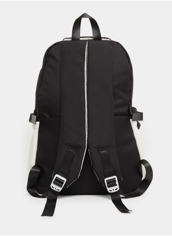 ستايلي Styli Color Block Backpack with Transparent External Pockets