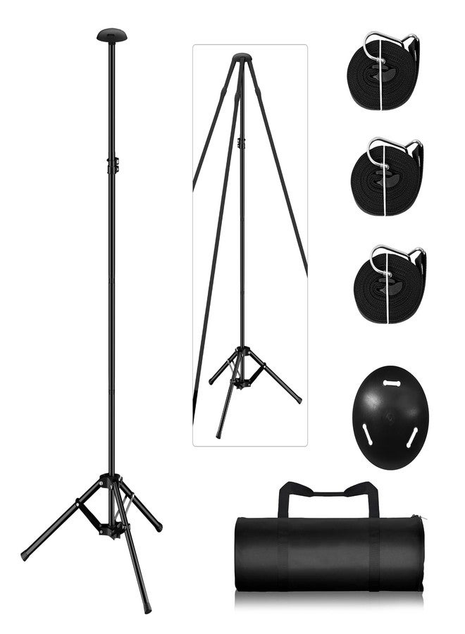 EMART Boat Cover Support Poles System with Metal Tripod Base, 33＂-66＂Adjustable Pontoon Boat Cover Support Poles with 3 Straps, Storage Bag, to Weatherproof The Canoe, Kayaks, Fishing Boats-1 Pack - Image 1