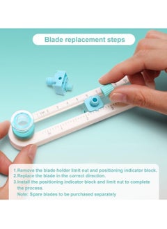 Excefore Circle Cutter, Circular Rotary Cutter for Paper Crafts Scrapbooking (Included 3 Blades)  - Image 5