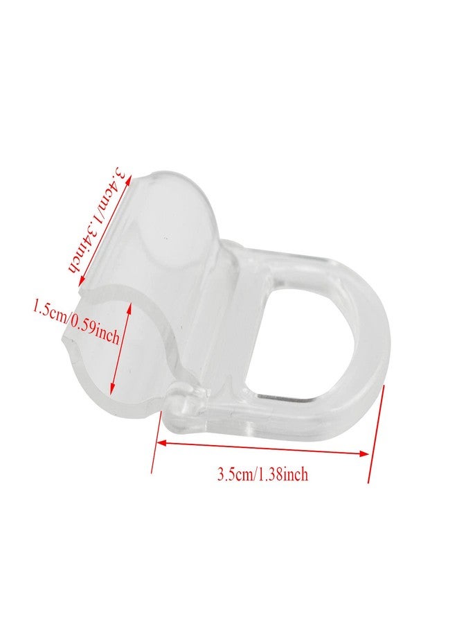 PZRT Lifting Clamp Pull Cordless Roller Blinds Shades Transparent Handle Pull Fit 15mm Rod for Roller Shades Window Blinds Rolling Curtain Accessories - Image 3