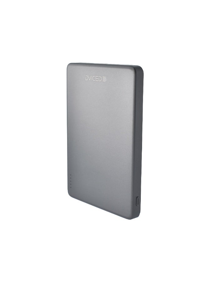 DVICED Qi2 Ultrathin MagSafe Power bank 5000mAh - Grey - Image 3