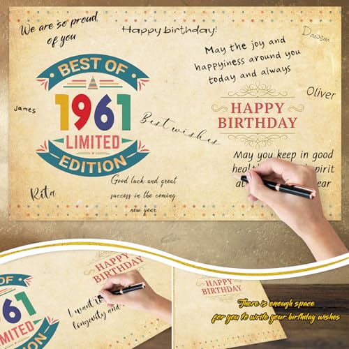 FANCYLUCKY Funny 65th Birthday Card Gifts for Women Men, Retro 65th Birthday Decorations for Grandpa Grandma, Bday Gifts for 65 Year Old Woman Man - Image 4