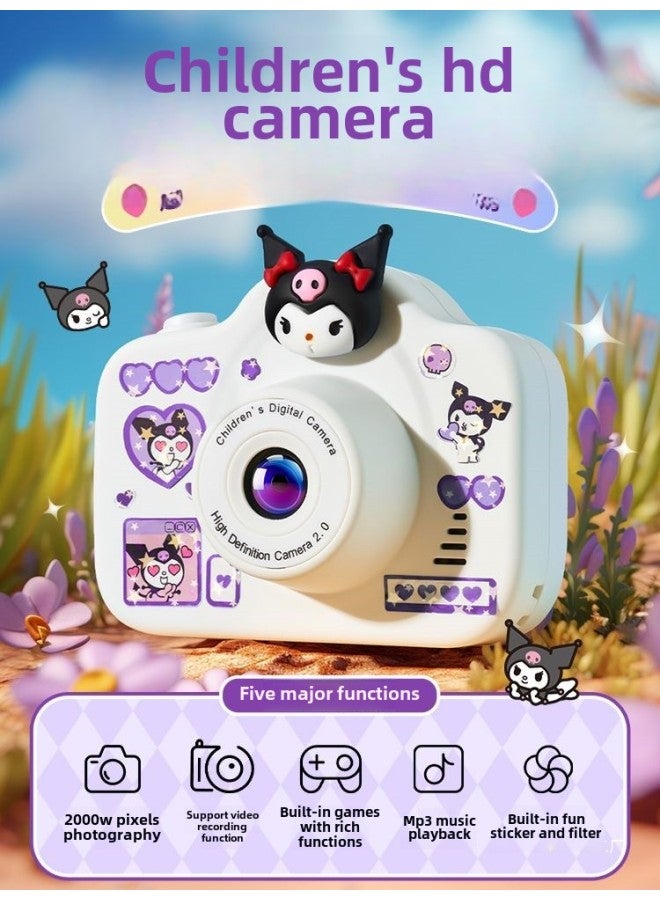 HD Digital Campus 4k Camera For Children Travel Convenient To Carry And Upload Birthday Gifts-Body Color:Hello Kitty*  Store Manager Recommends 32g - Image 3