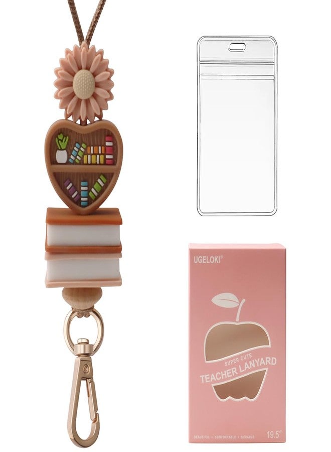UGELOKI 2025 Super Cute Teacher Lanyard, School ID Lanyards with Safety Breakaway Clasp for Teachers, Nurses & Faculty - Image 1
