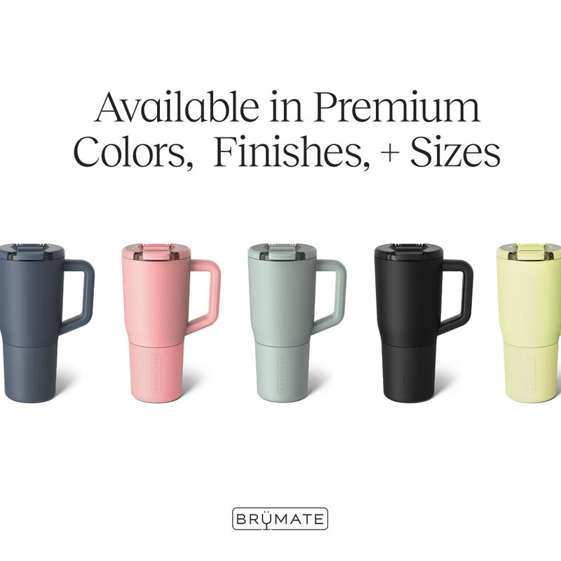 BrÃ¼Mate Brume MV - 25oz 100 ٪ تسرب الضيق القهوة المعزول مع مقبض وغطاء - كوب سفر القهوة من الفولاذ المقاوم للصدأ - كوب قهوة مزدوج الجدران (Onyx Leopard) - Image 2