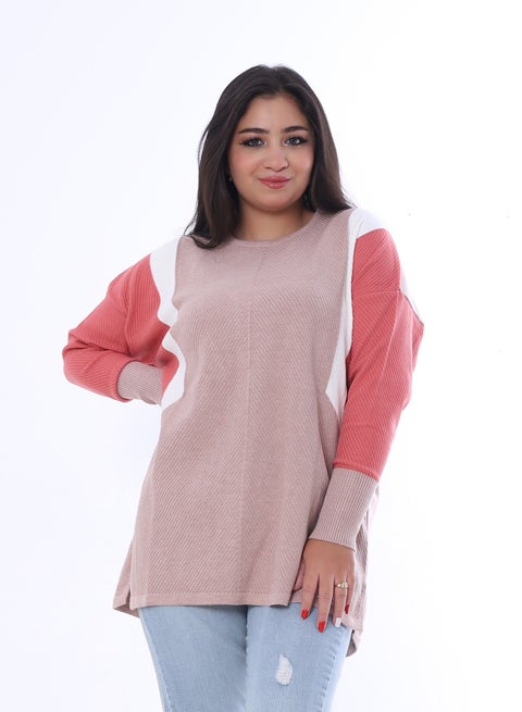 Plain pullover_Beige