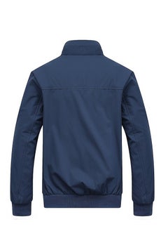 Generic Spring Autumn Business Style Slim Jacket Blue EU Size  - Image 4