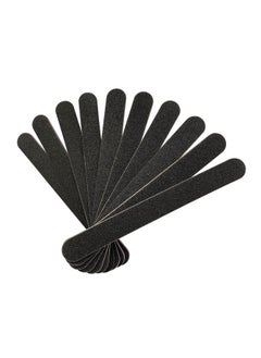 HeeYaa HeeYaa Nail File 10 PCS Professional Double Sided 100/180 Grit Nail Files Emery Board Black Manicure Pedicure Tool and Nail Buffering Files  - Image 1