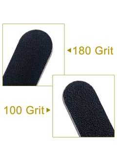 HeeYaa HeeYaa Nail File 10 PCS Professional Double Sided 100/180 Grit Nail Files Emery Board Black Manicure Pedicure Tool and Nail Buffering Files  - Image 2