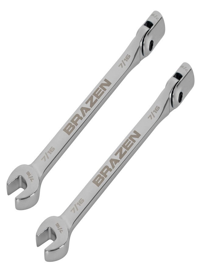BRAZEN 7/16" Socket-End Wrench Two Pack - Image 1