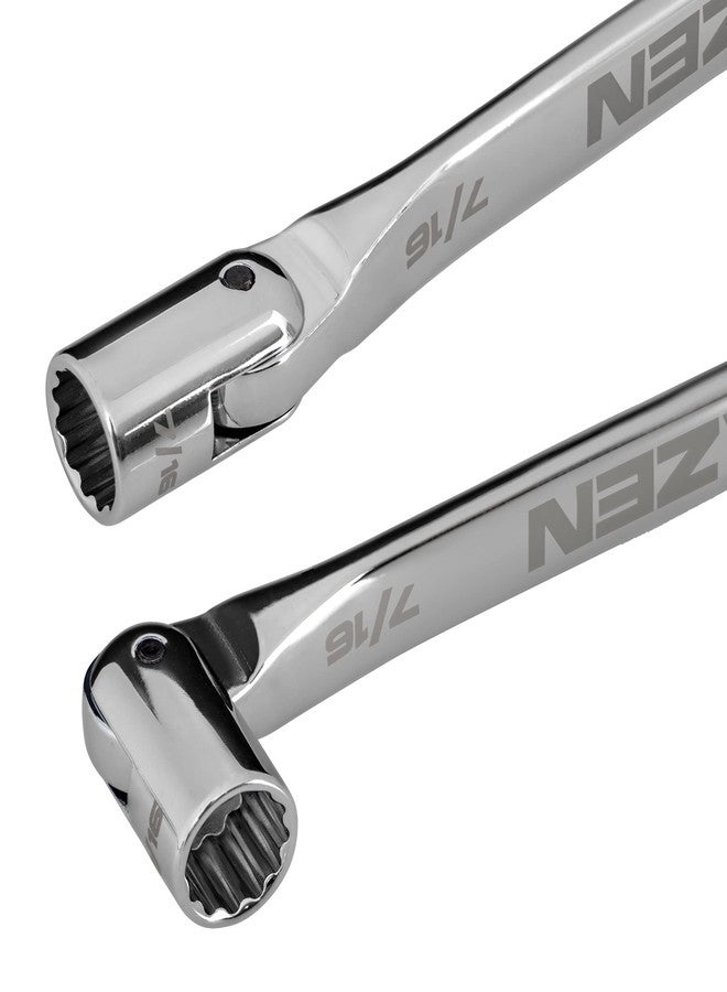 BRAZEN 7/16" Socket-End Wrench Two Pack - Image 3