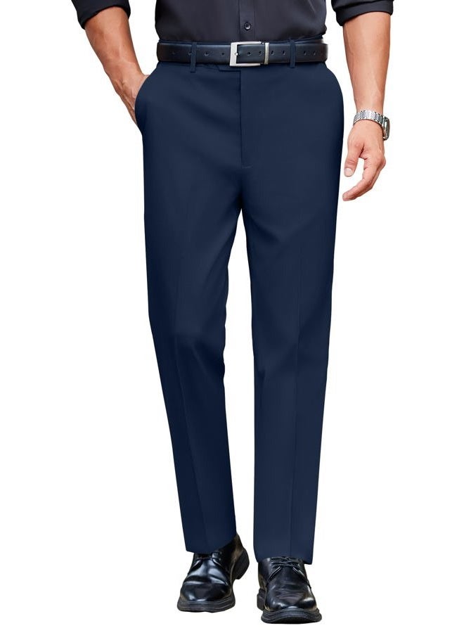 COOFANDY Mens Classic Casual Dress Pants Expandable Waist Suit Pant Slim Fit Flat Front Slacks - Image 1