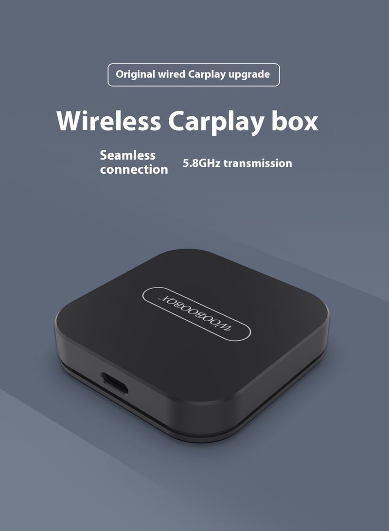 AiQi Low Latency Wireless CarPlay Adapter | 5.8GHz High-Speed Transmission | Plug & Play | Seamless Auto Connection - Image 1
