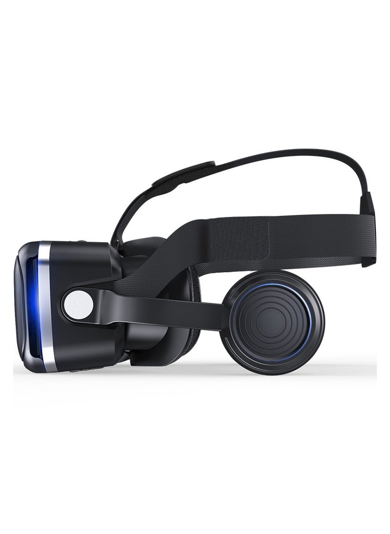 في آر شينيكون - نظارات 3D VR Box 3D VR للتلفزيون والأفلام وألعاب الفيديو ، سماعة رأس VR مع جهاز تحكم عن بعد ، سماعة رأس الواقع الافتراضي متوافقة مع هواتف iPhone / Android ، متوافقة مع 4.7-6.53 بوصة - Image 1