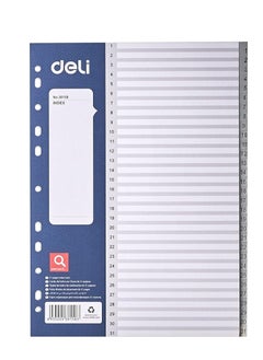 Deli 10-Piece A-Z A4 Plastic Divider Assorted Color  - Image 1