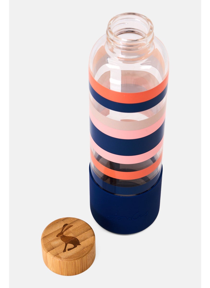 Stripe Glass Water Bottle 600ml, Blue - pzsku/Z6E4AFBB3E2F79EBFF103Z/45/_/1737642972/7e294b13-0cef-482c-a4b2-6330e19bf490