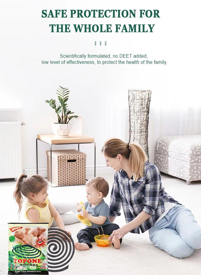 توب ون 30 قطعة طارد للبعوض لفائف لولبية لرحلات التخييم الفناء الخلفي للأنشطة في الهواء الطلق أو في الهواء الطلق الاستخدام - Image 5