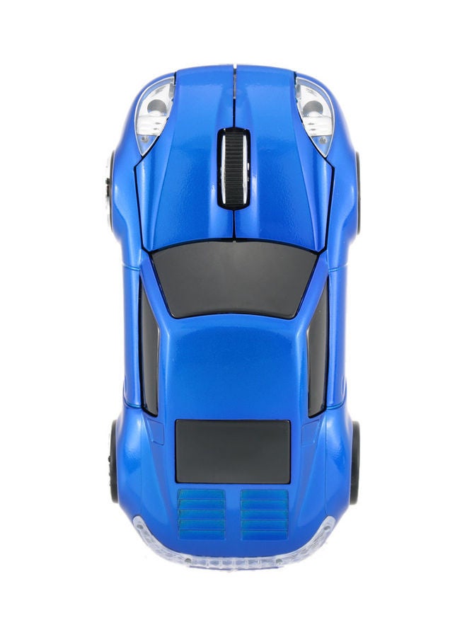 NIBEMINENT 2.4GHz Wireless Racing Car Shaped Optical USB Mouse Blue - Image 2