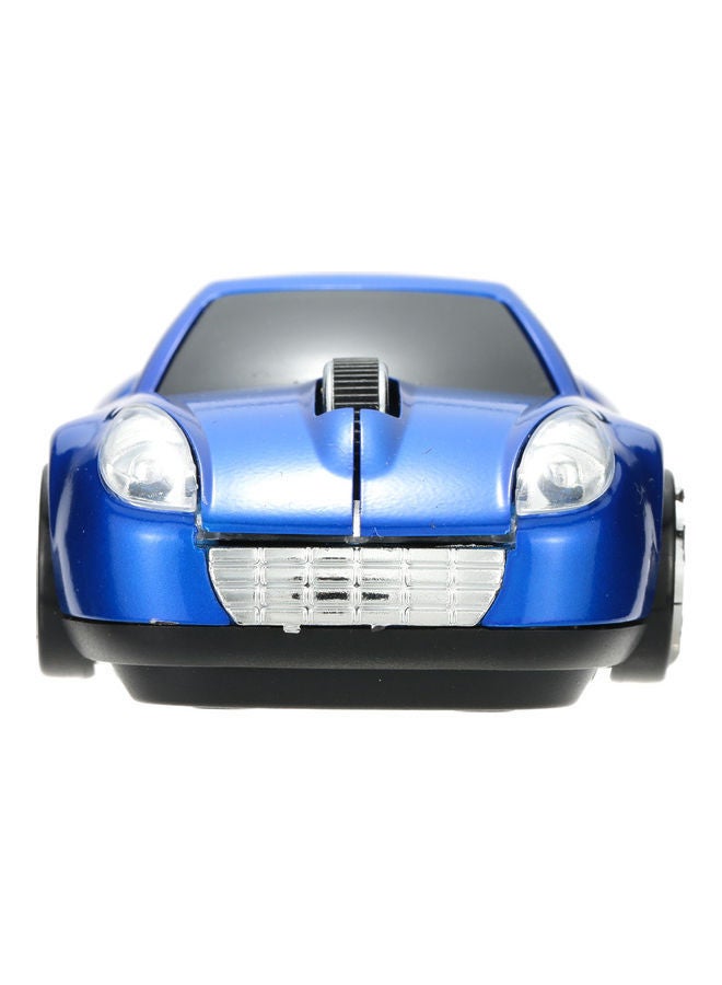 NIBEMINENT 2.4GHz Wireless Racing Car Shaped Optical USB Mouse Blue - Image 3