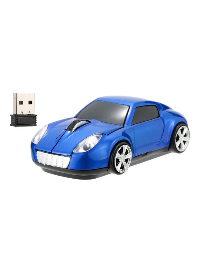 NIBEMINENT 2.4GHz Wireless Racing Car Shaped Optical USB Mouse Blue - Image 4
