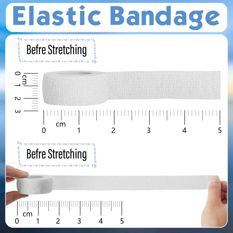 Shappy Golfers Grip Tape Golf Athletic Tape for Fingers Bandage Golfer Prewrap Adhesive Elastic 4 Rolls Prevent Finger Blister Friction for Volleyball Basketball Sports, 5 Yards - Image 5