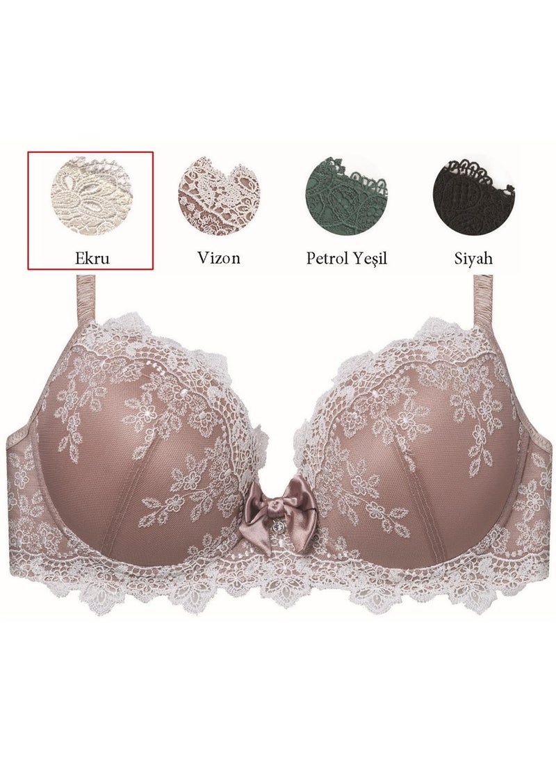 Magic Form - Y4592 Lace Pop-Up Padded Bust 2 Sizes Larger Sponge Bra - Image 1