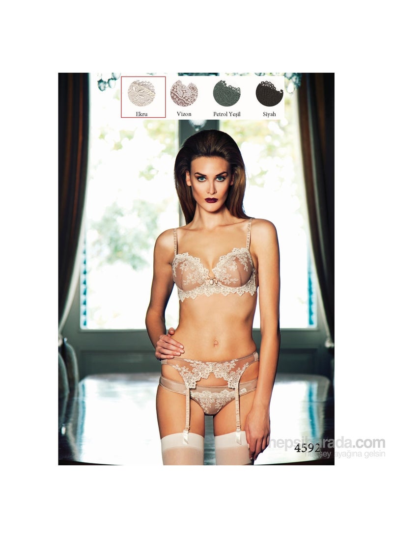 Magic Form - Y4592 Lace Pop-Up Padded Bust 2 Sizes Larger Sponge Bra - Image 1