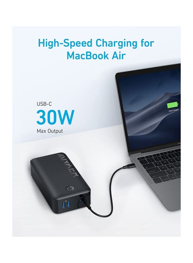 Anker Portable Charger, Power Bank, 40,000mAh 30W Battery Pack with USB-C High-Speed Charging, for MacBook, iPhone iPhone 16/16 Plus/16 Pro/16 Pro Max, iPhone15/14/13/12 Series, Samsung Galaxy, iPad - Image 3