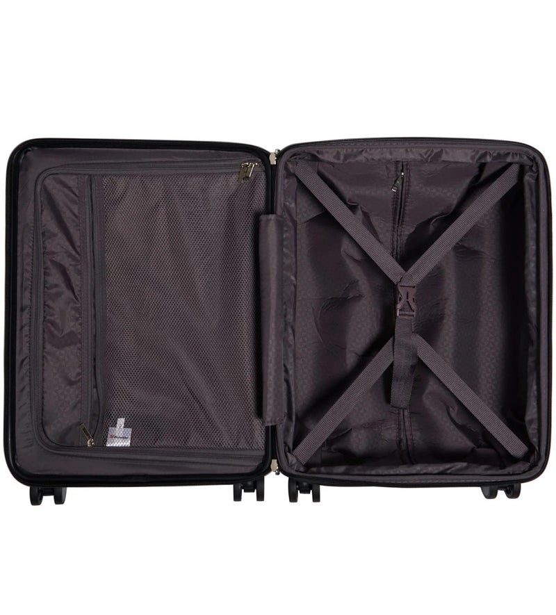 Echolac Extravagant 54 Cm Hardcase 4-Double Wheeled Expandable Cabin Luggage Trolley - Black - Image 5
