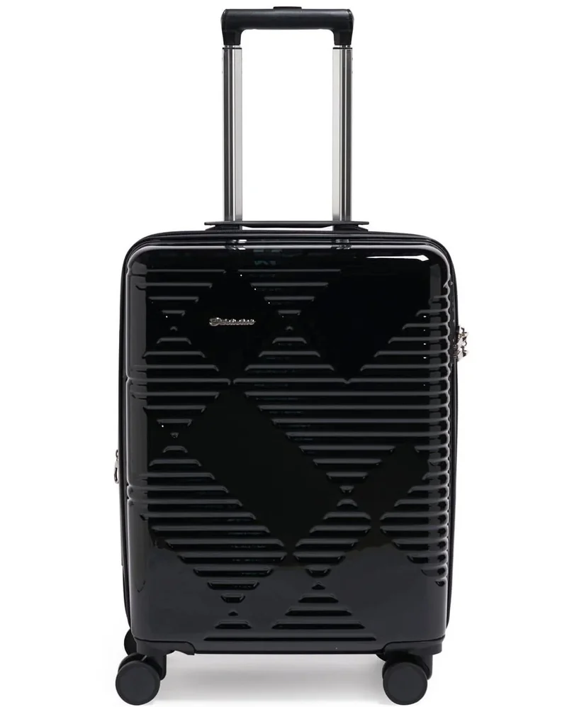 إيكولاك حقيبة ترولي سفر فاخرة قابلة للتوسيع بعجلات مزدوجة  سم سوداء