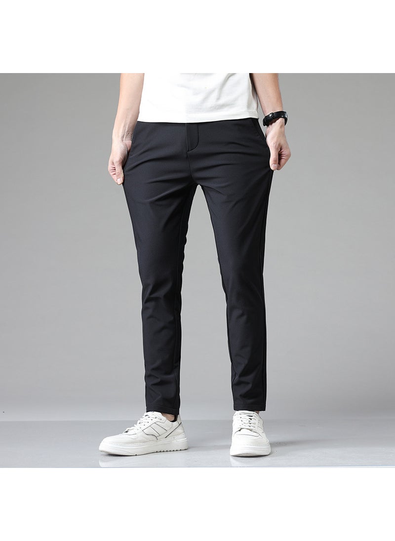 Generic - Soft Stretch Casual Pants Multi-Color Slim Fit 5008 Blue - Image 1