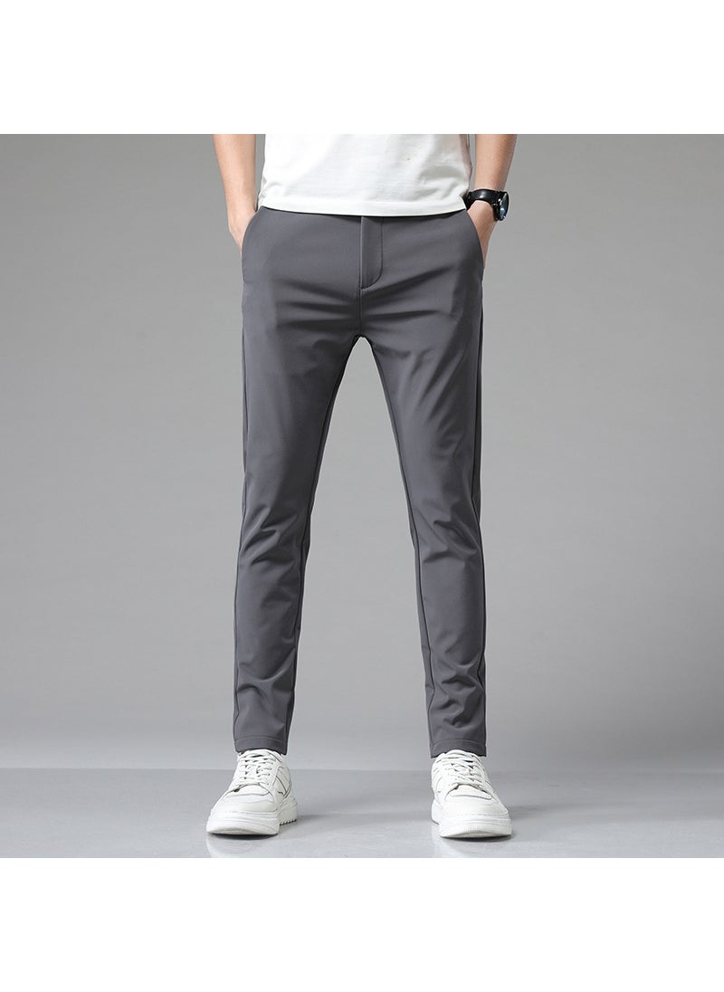 Generic - Soft Stretch Casual Pants Multi-Color Slim Fit 5008 Blue - Image 1